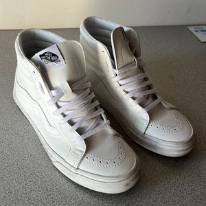 High top white vans
